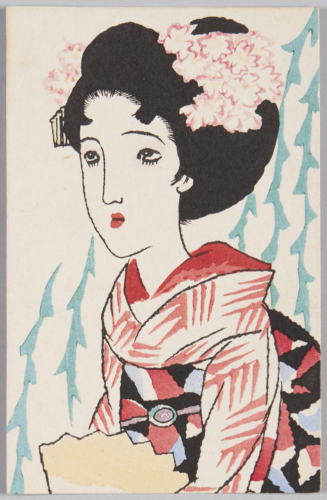 作品画像:竹久夢二木版絵はがき
