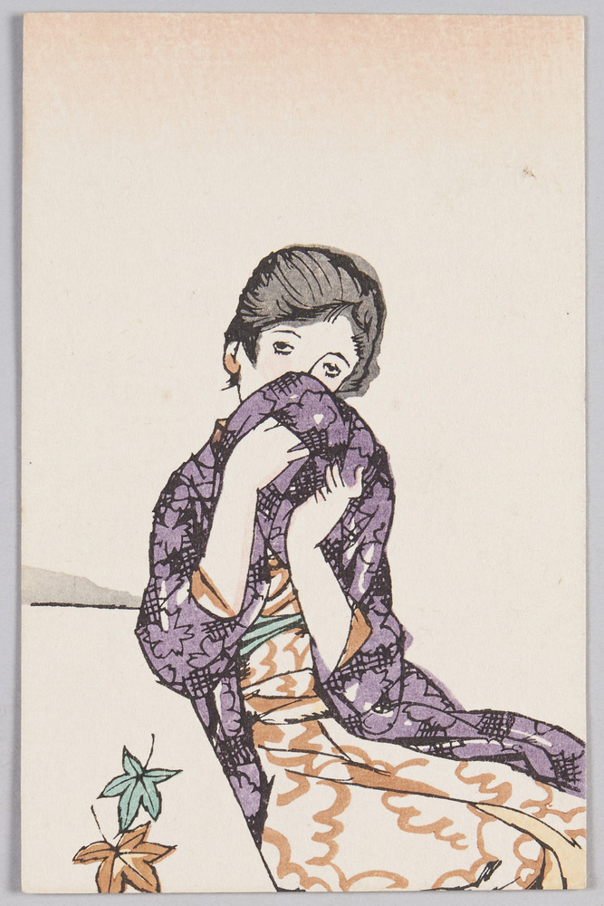 作品画像:竹久夢二木版絵はがき