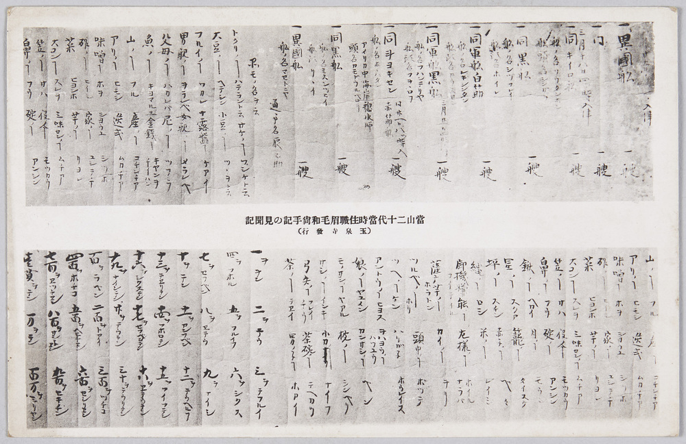 作品画像:当山二十代当時住職眉毛和尚手記の見聞記