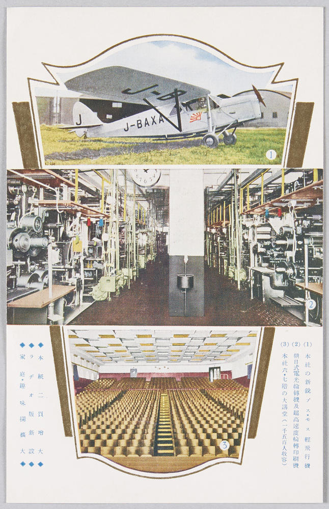 作品画像:東京朝日新聞社絵葉書