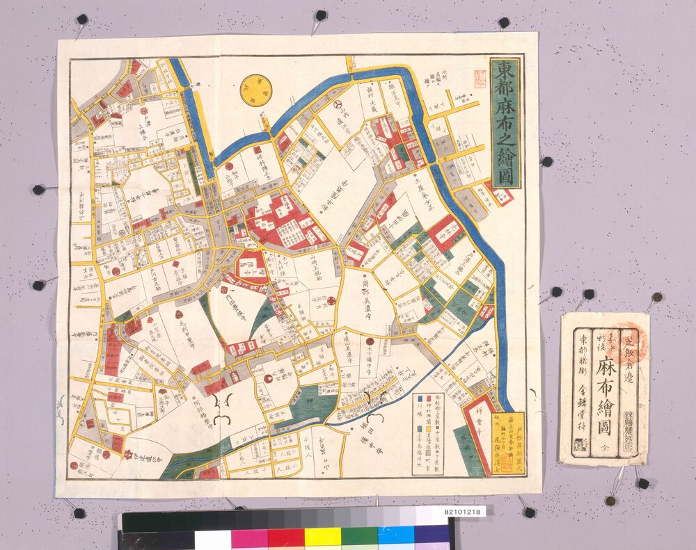 尾張屋版江戸切絵図 麻布絵図