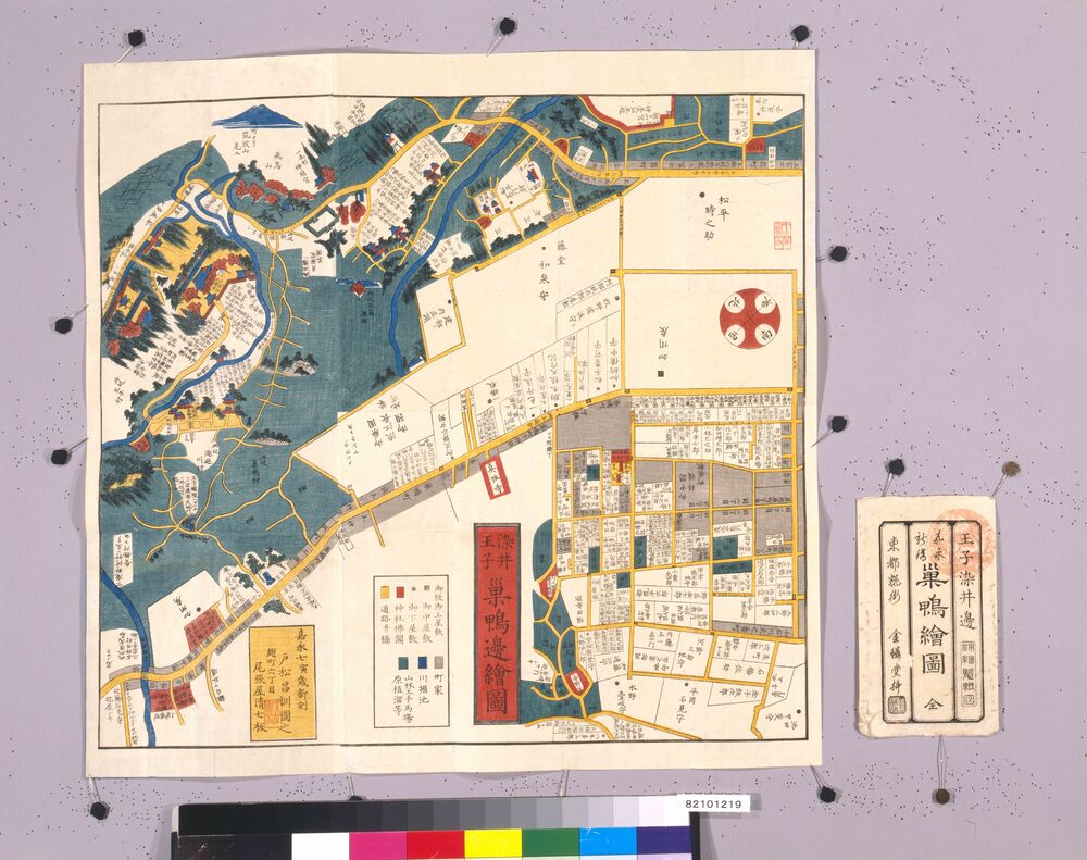 作品画像:尾張屋版江戸切絵図 巣鴨絵図