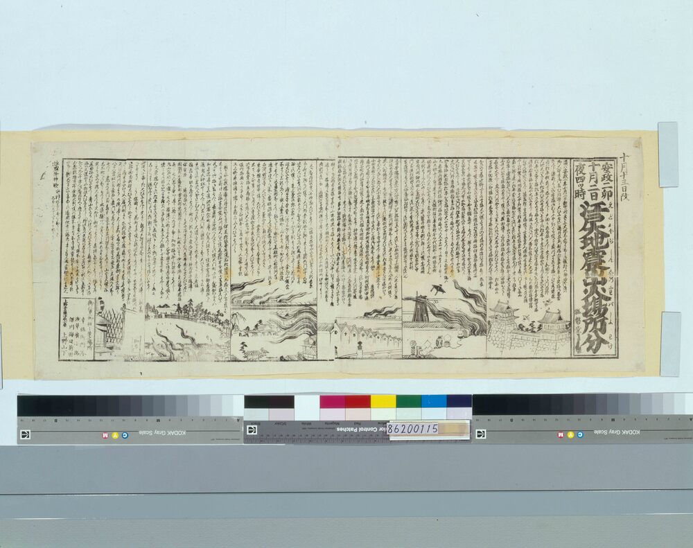 作品画像:江戸大地震出火場所分