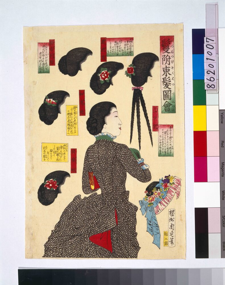 作品画像:鬘附束髪図会