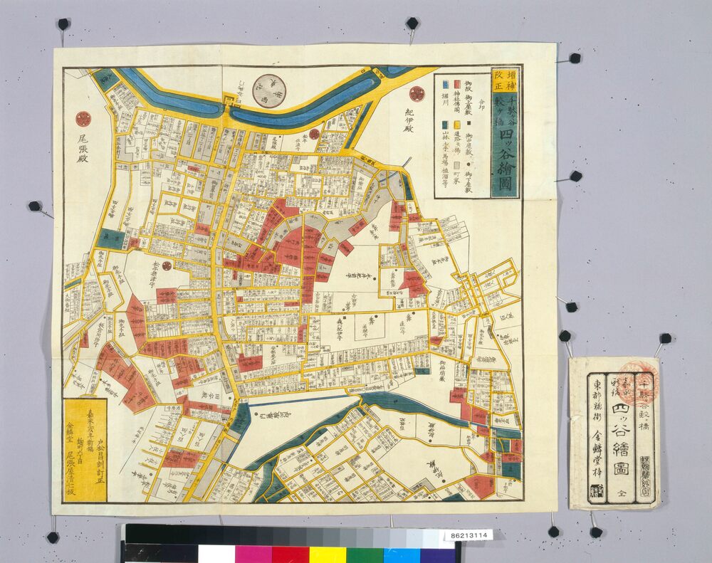 尾張屋版江戸切絵図 四ッ谷絵図