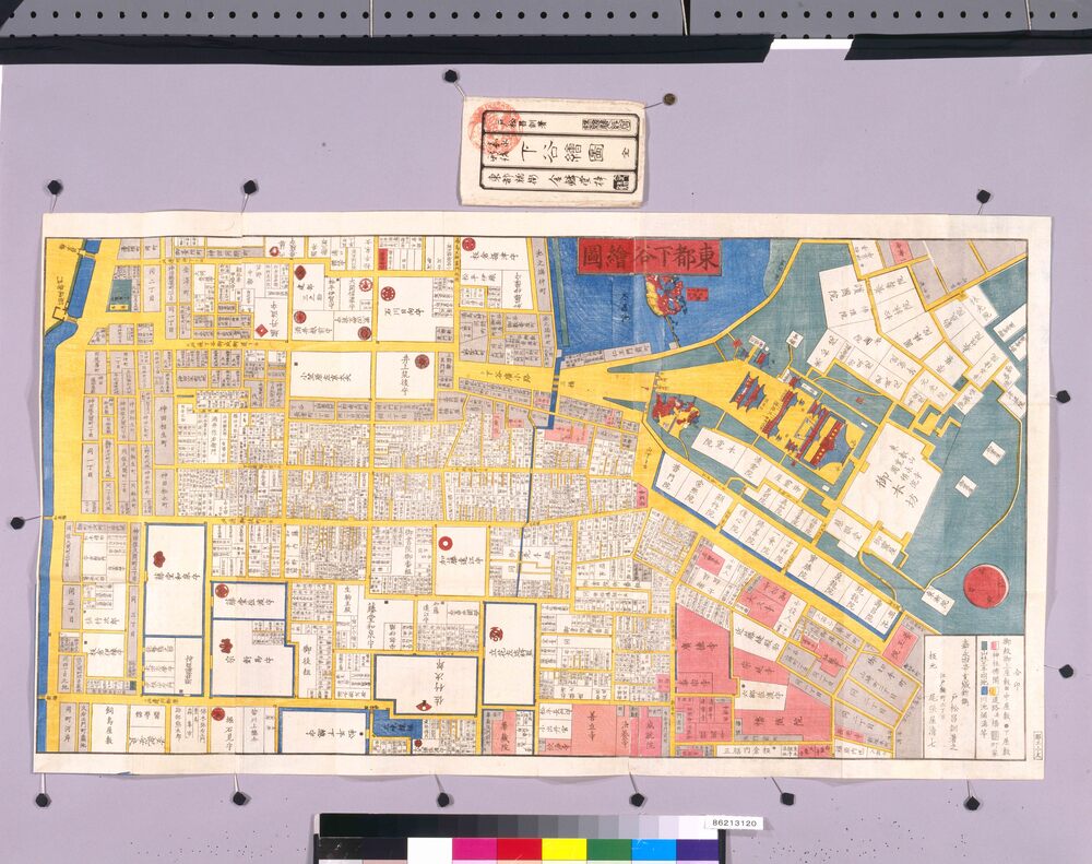 作品画像:尾張屋版江戸切絵図 下谷絵図