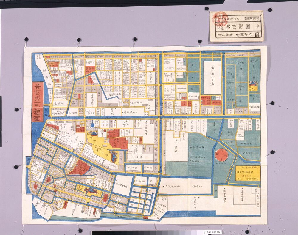 作品画像:尾張屋版江戸切絵図 深川絵図