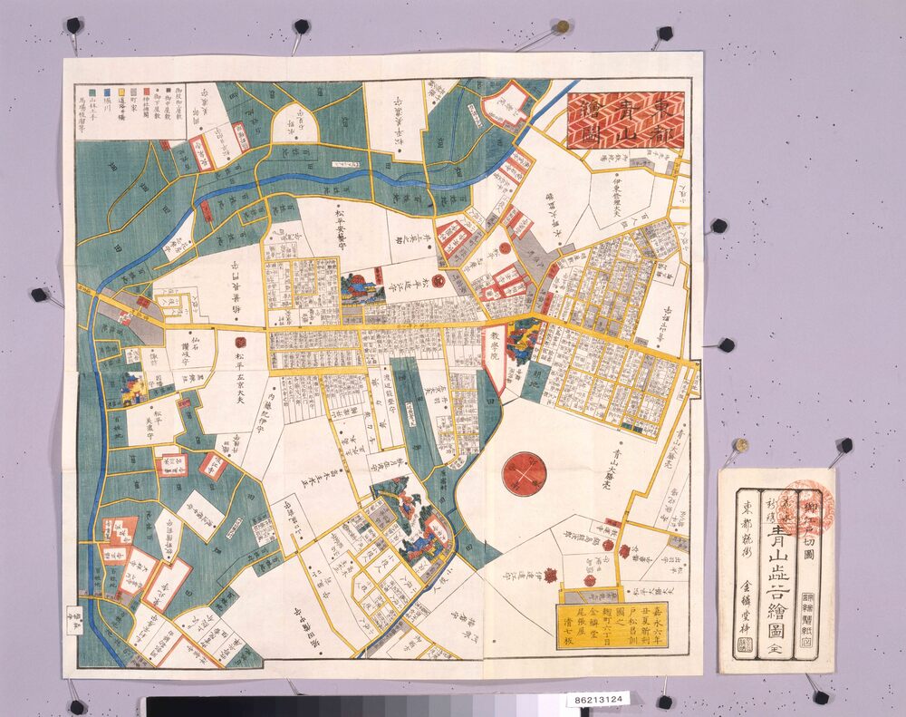 作品画像:尾張屋版江戸切絵図 青山渋谷絵図