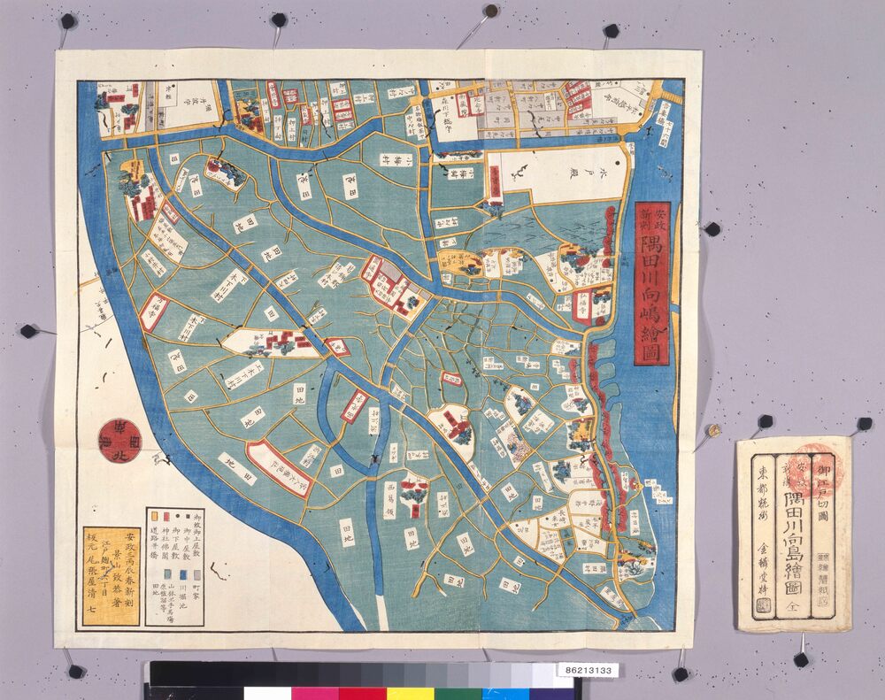 尾張屋版江戸切絵図 隅田川向島絵図