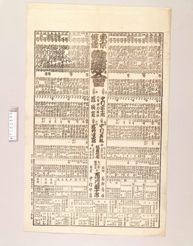 作品画像:見立番付 東京俳優勉強会