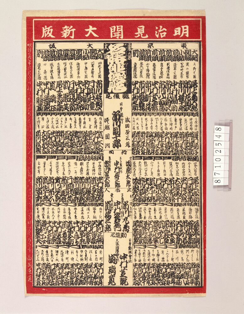 東京大坂名勝俳優見立