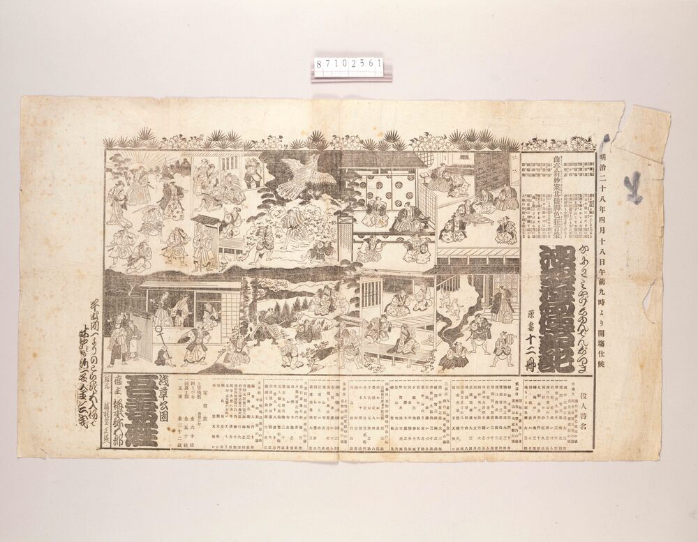 辻番付(浪花土産旬伝実記 吾妻座)