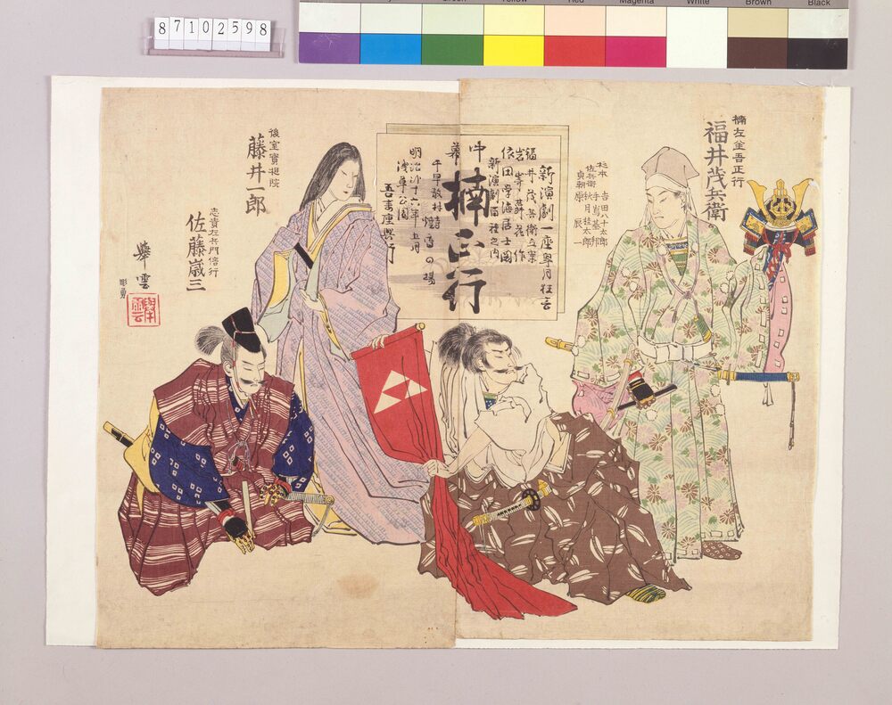 作品画像：新派チラシ(楠正行 吾妻座)