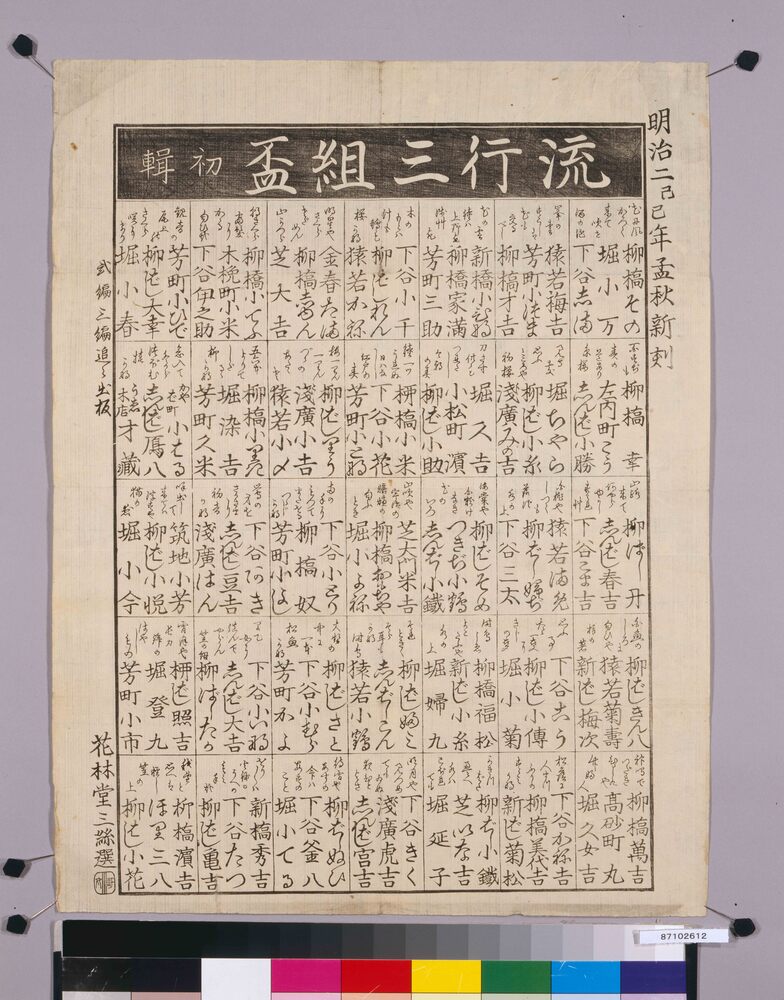 作品画像:流行三組盃 初輯