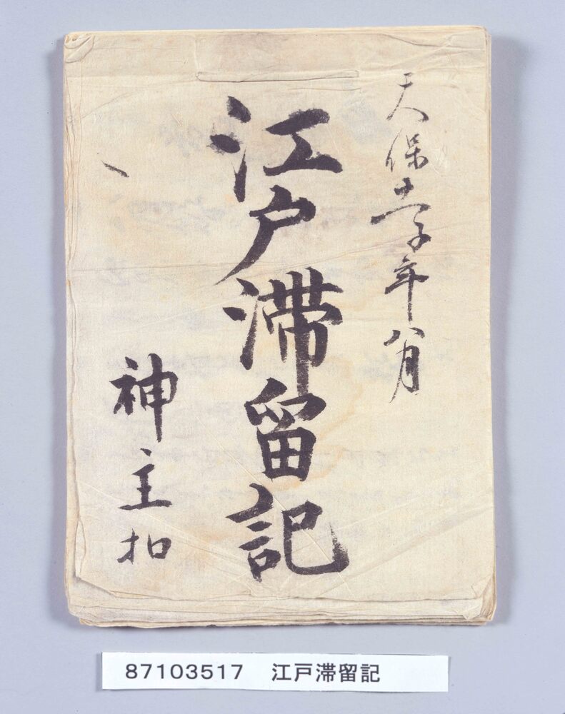 作品画像:江戸滞留日記 (神官森本家文書)