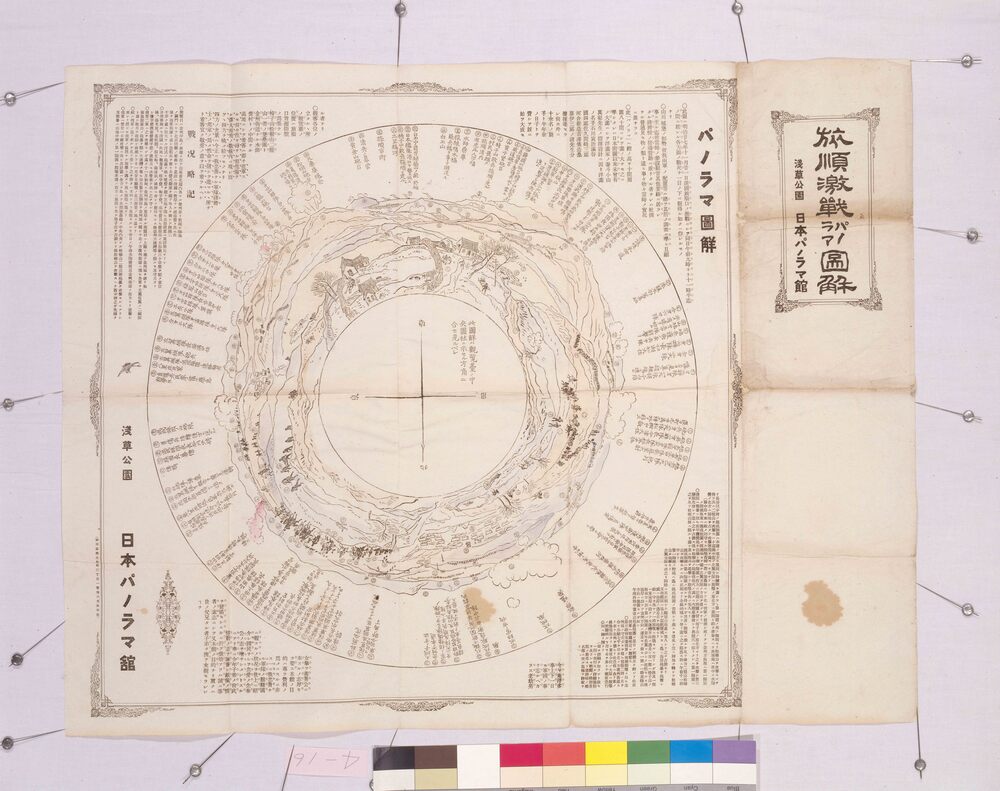 作品画像:旅順激戦パノラマ図解