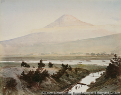 作品画像:(柏原からの富士山)