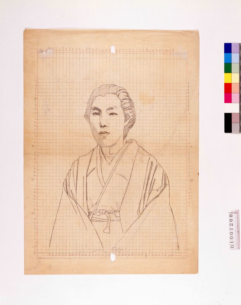 作品画像:下絵 女性肖像