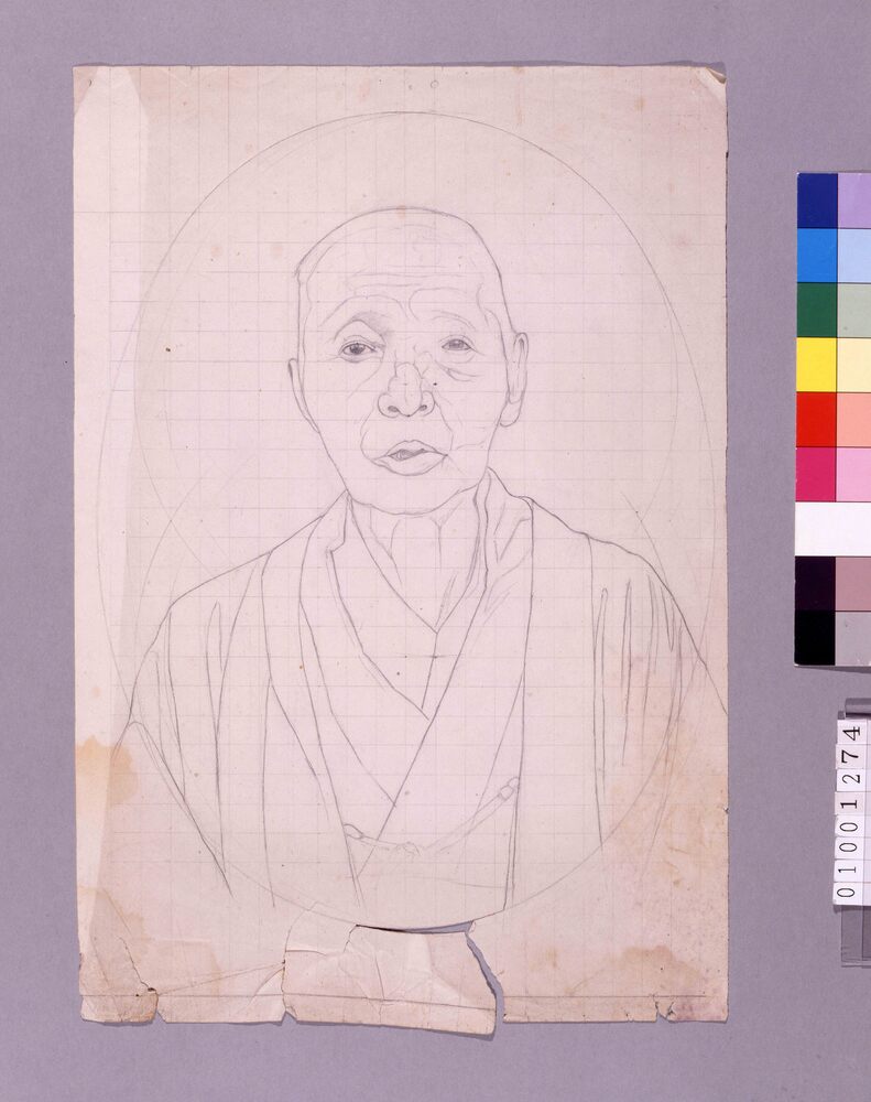 作品画像:下絵 女性肖像