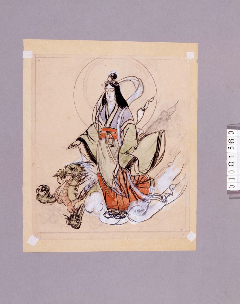 作品画像:下絵 弁財天