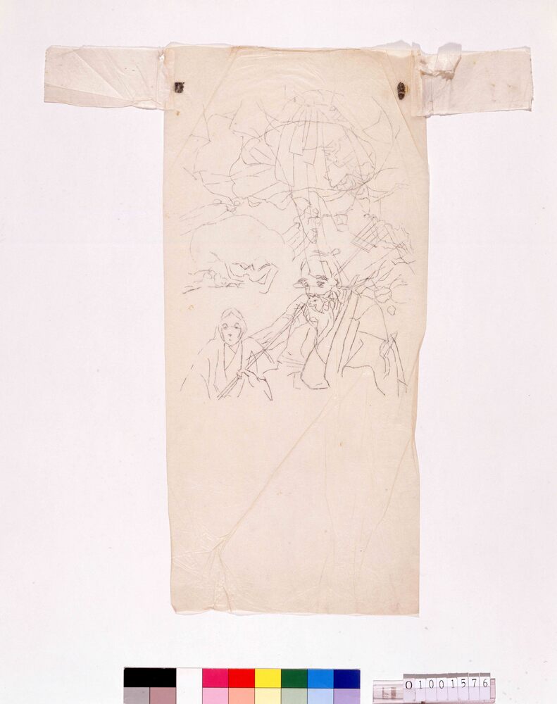 作品画像:下絵断片 高砂