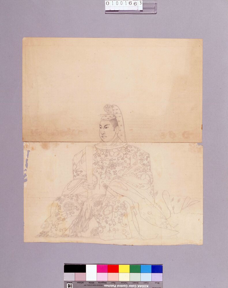 下絵 昭徳院(徳川家茂)肖像