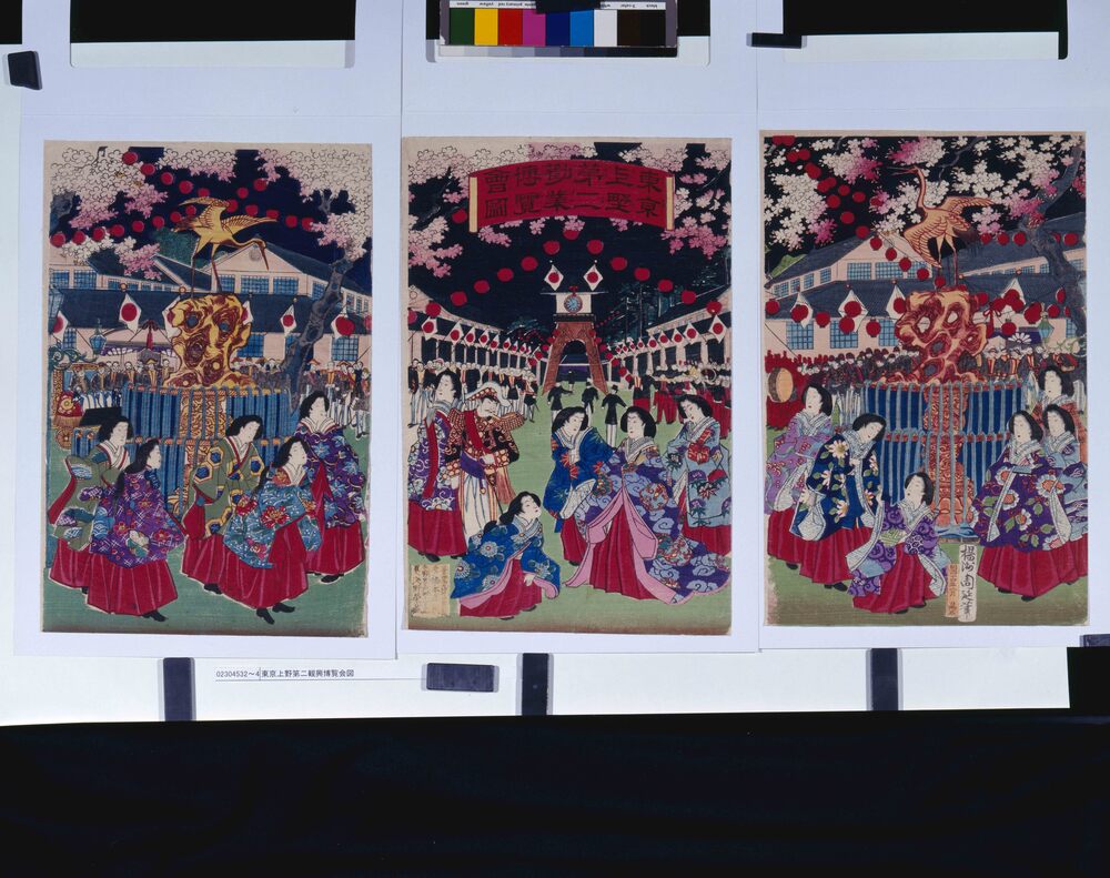 作品画像:東京上野第二観興博覧会図