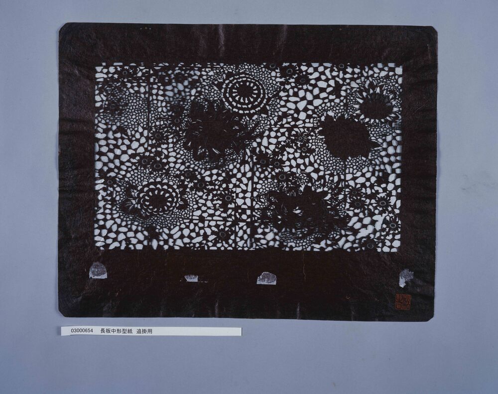 作品画像:長板中形型紙 追掛用