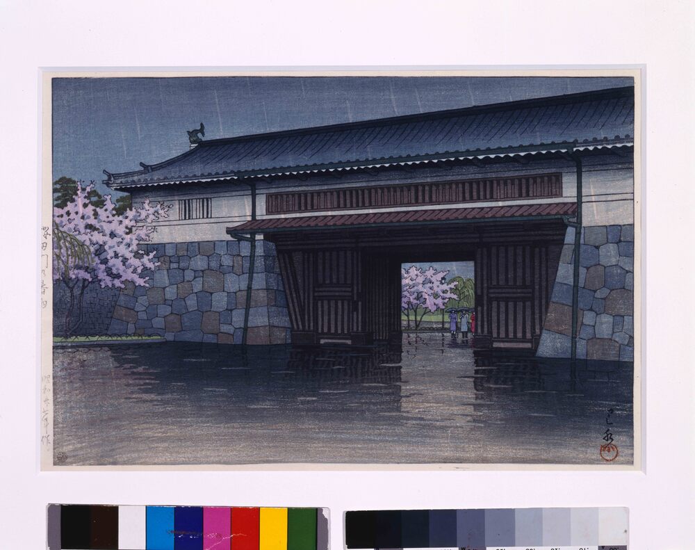 作品画像:桜田門の春雨
