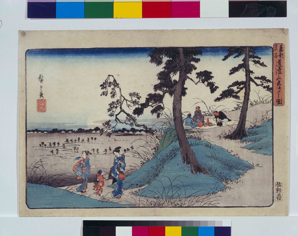 作品画像:東都名所 道灌山虫聞之図
