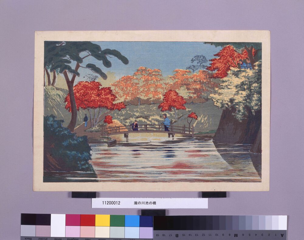 作品画像:瀧の川池の橋