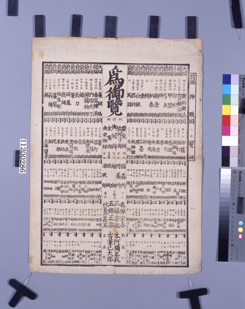 作品画像：[職人見立番付]