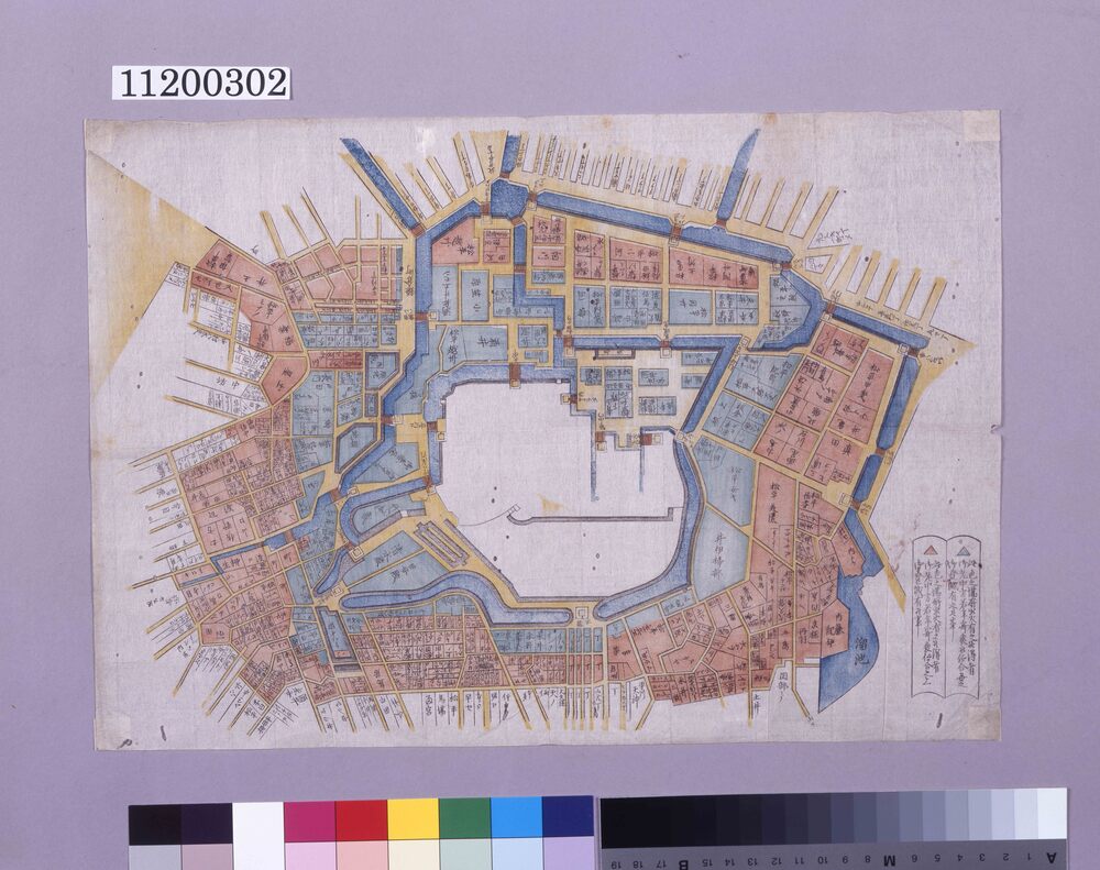 作品画像：[江戸城外出火の際登城色分図]