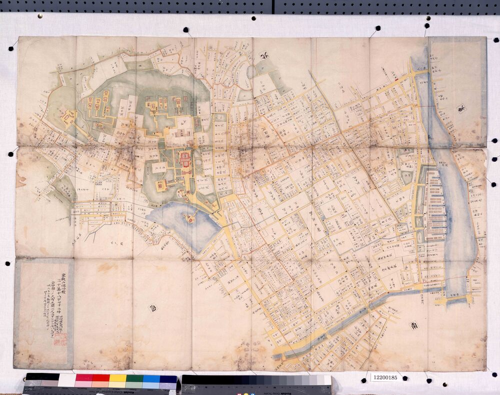 作品画像:上野御山浅草御蔵三御屋敷三町四方之図