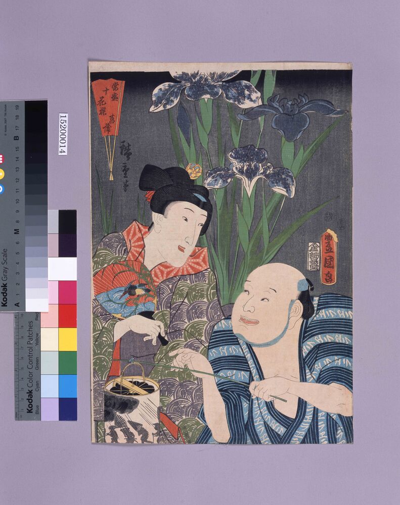 作品画像:当盛十花撰 菖蒲
