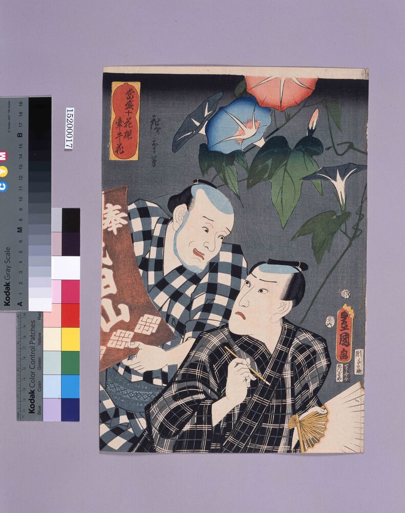 作品画像:当盛十花撰 牽牛花
