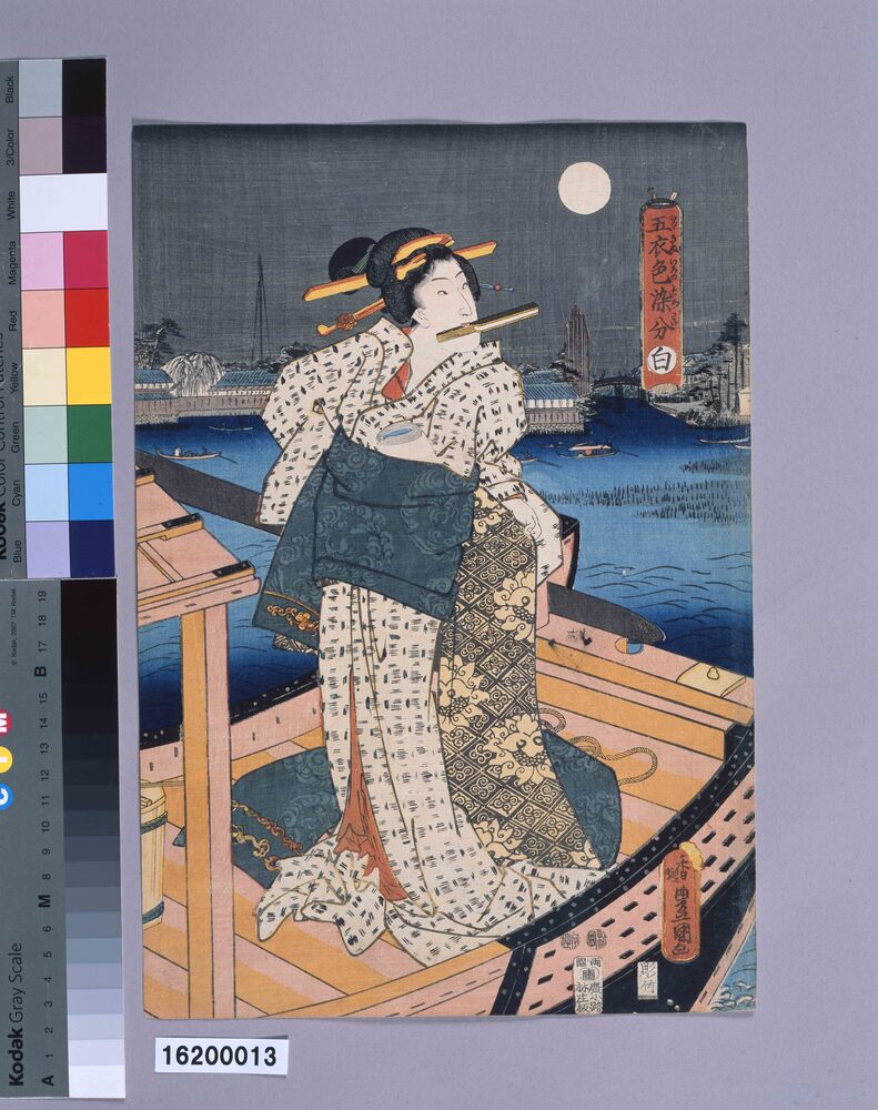 作品画像:五衣色染分 白