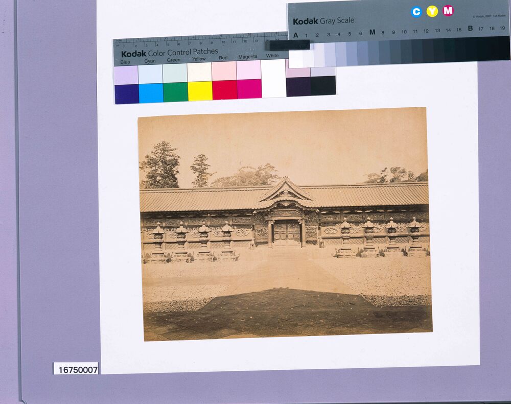 作品画像:増上寺中門 左右廊(遠景)