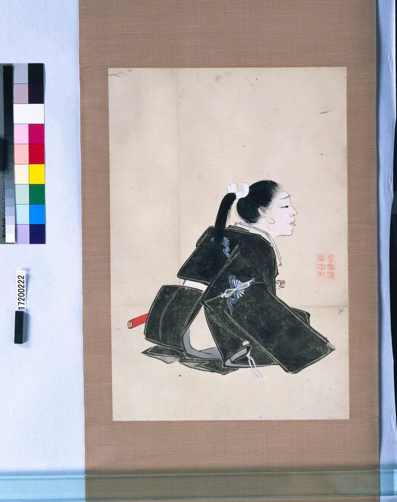 作品画像:粉本 桜井の別れ 楠正行