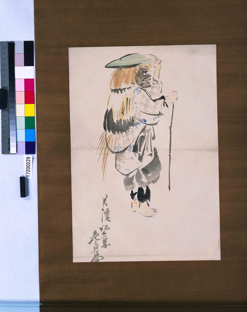 作品画像:粉本 猩々