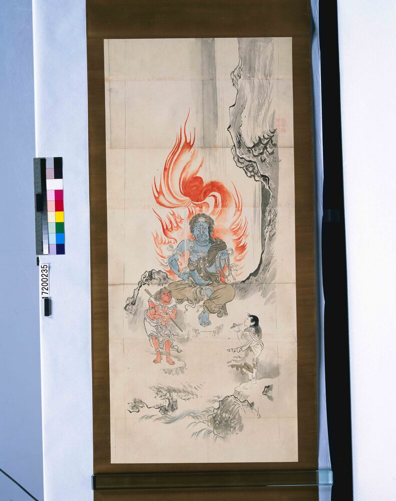 作品画像:粉本 不動三尊