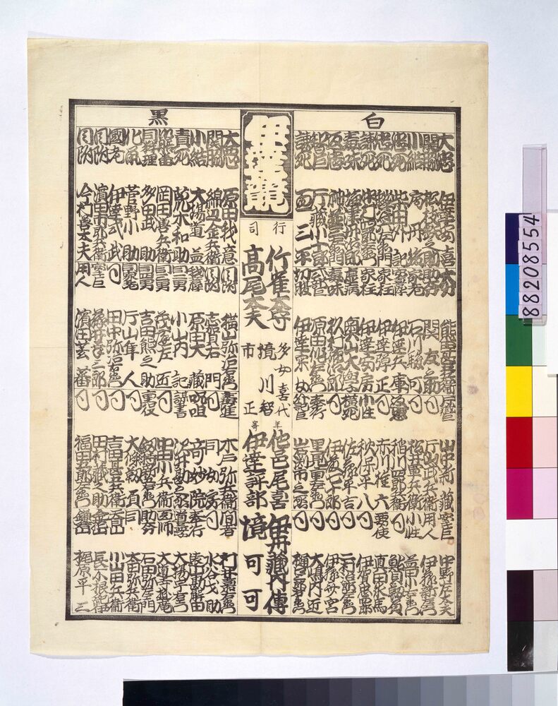 作品画像:伊達競番附