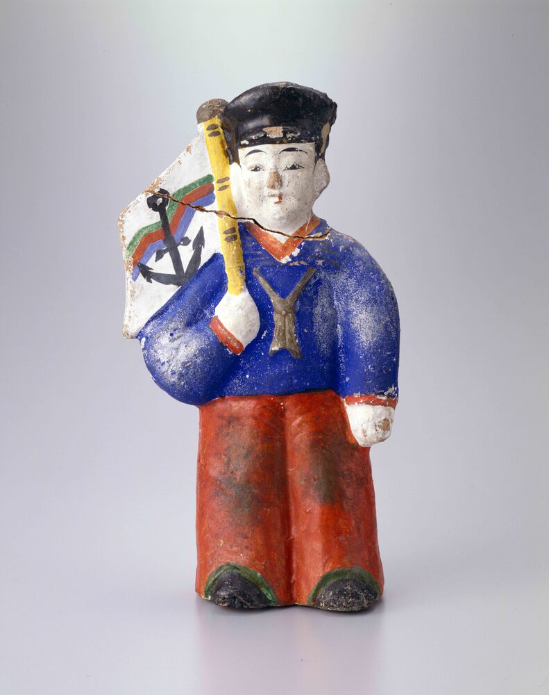 作品画像:素焼水兵人形 海軍水兵