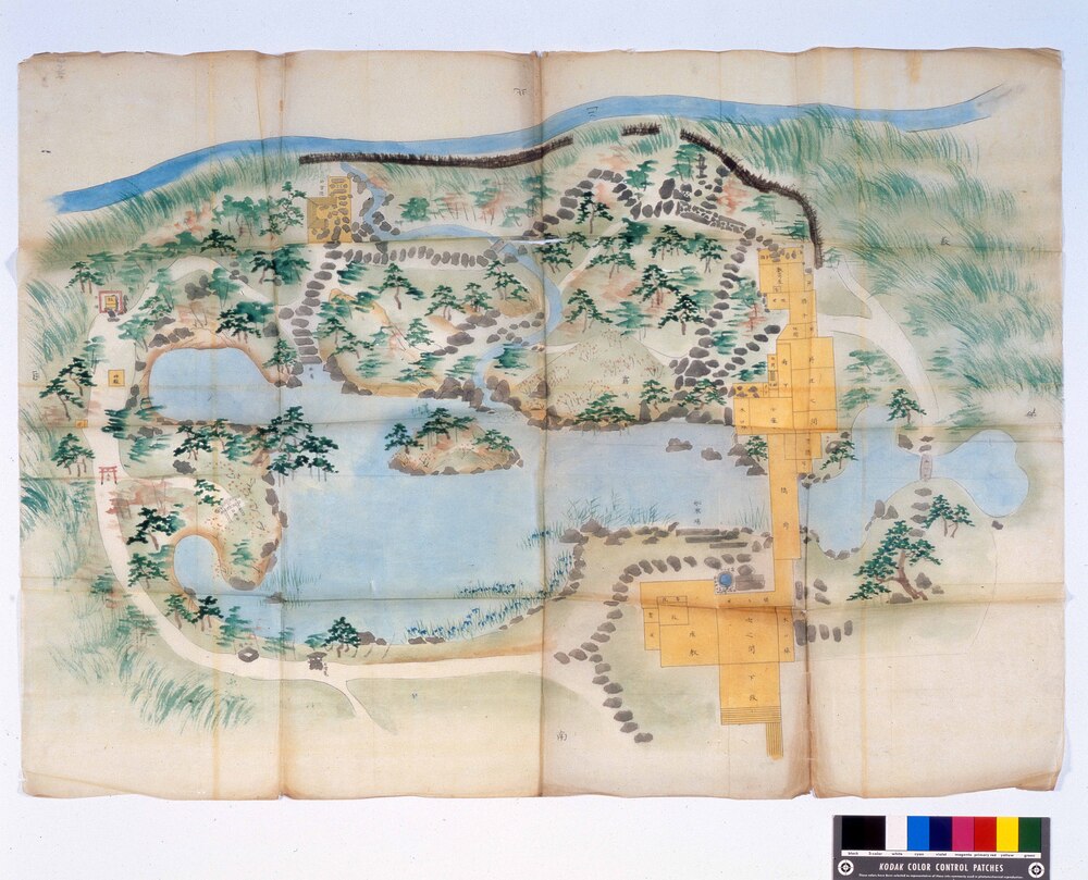 作品画像:鳥取城下東館池田家下屋敷絵図