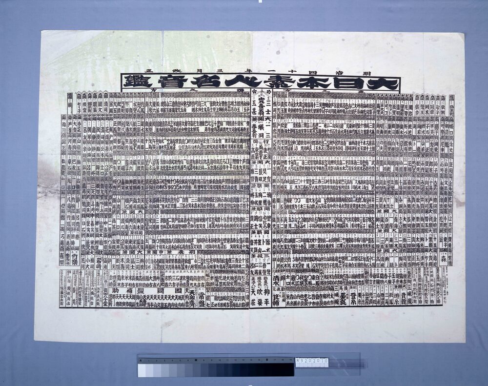 作品画像:大日本素人名音鑑