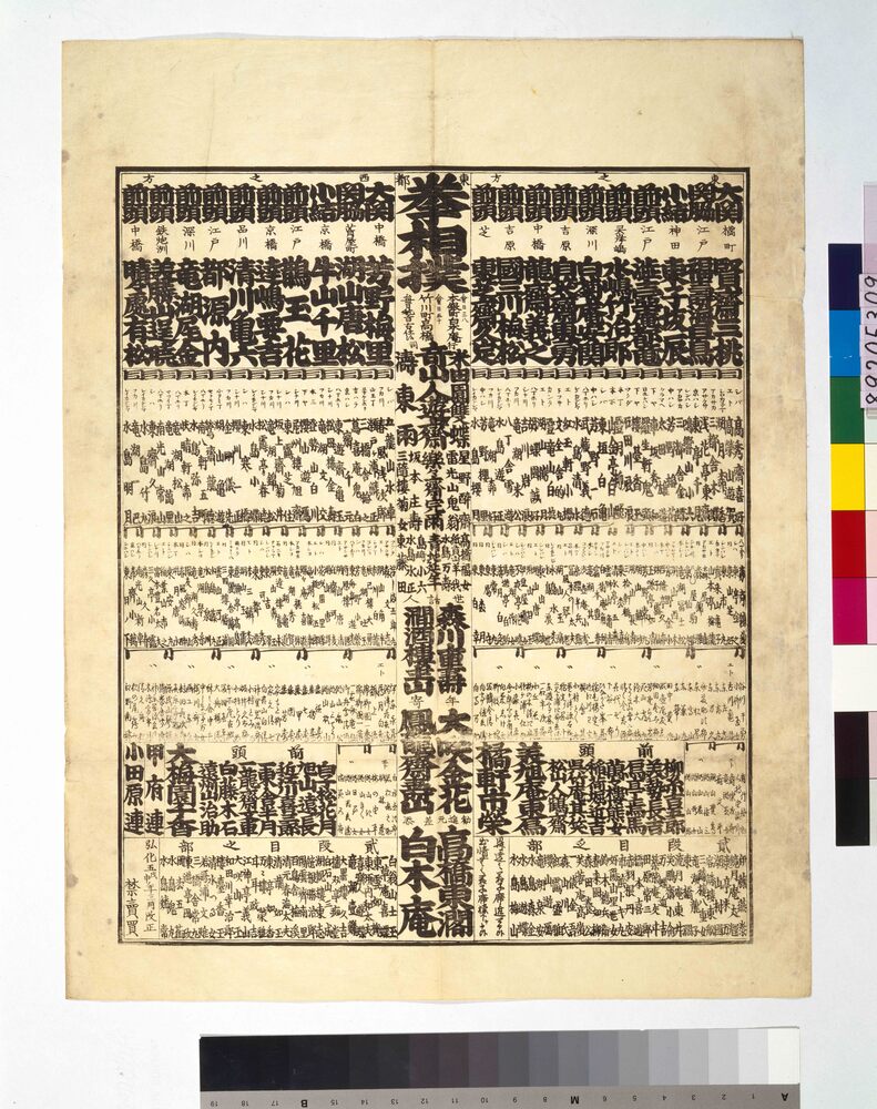 作品画像:東都拳相撲番付