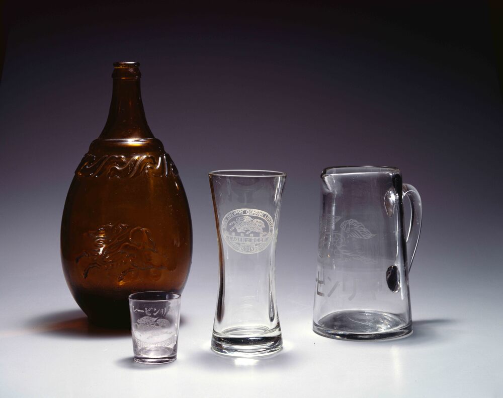 作品画像:ビール瓶(ガラス製キリンビール)