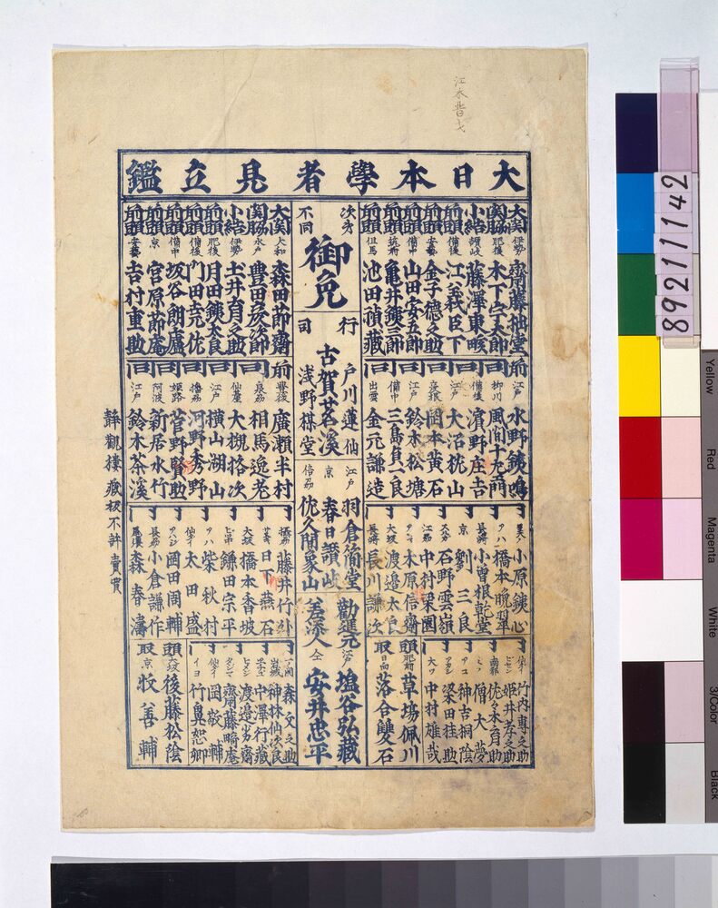 作品画像:大日本学者見立鑑