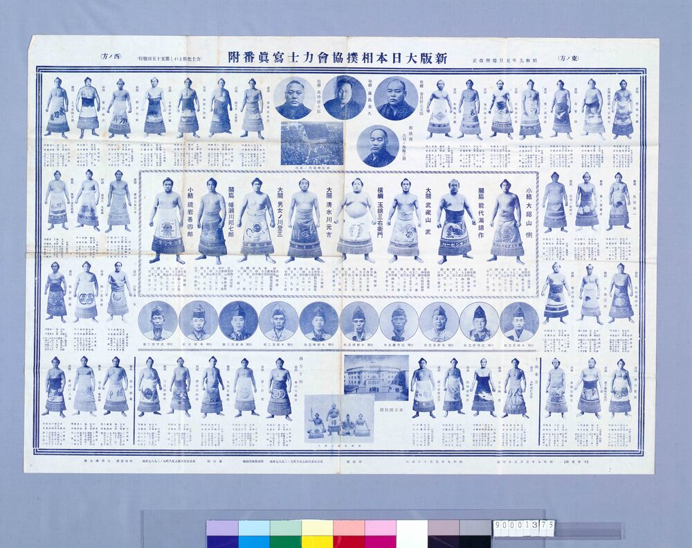 作品画像:新版大日本相撲協会力士写真番附(昭和九年五月場所改正)