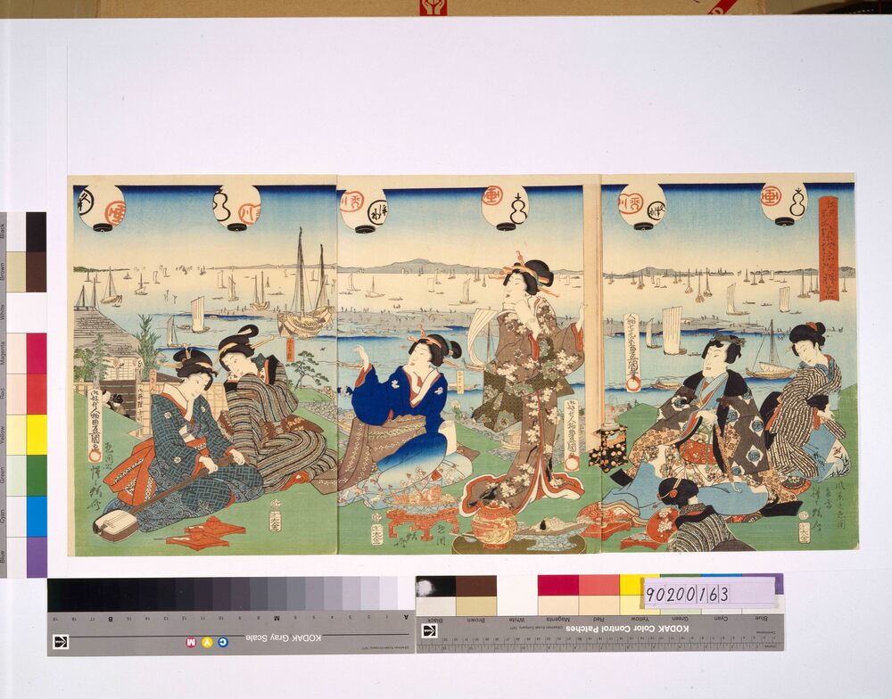 作品画像:江戸名所 築地浪除勝景